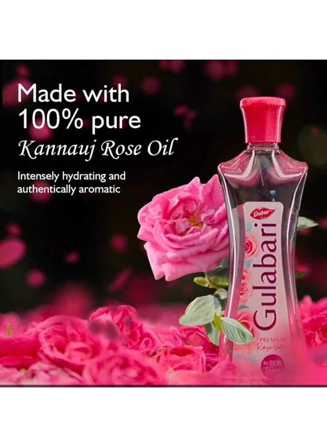 Dabur Gulabari Premium Rose Water/Face Toner - 400ml | No Paraben | Alcohol Free | Cleanses, Hydrates & Moisturises Skin | Balances & Restores Skin's pH Levels | For All Skin Types - Image 2